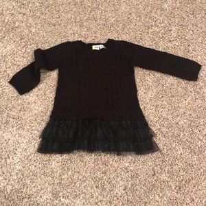 Healthtex 24 month Black Sweater Dress W/ Tulle
